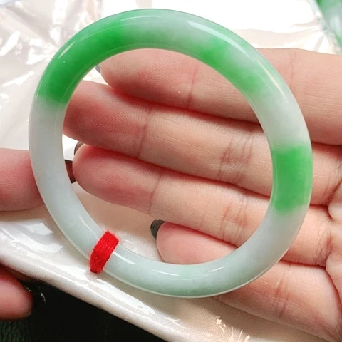 未镶嵌手镯翡翠圆条2656