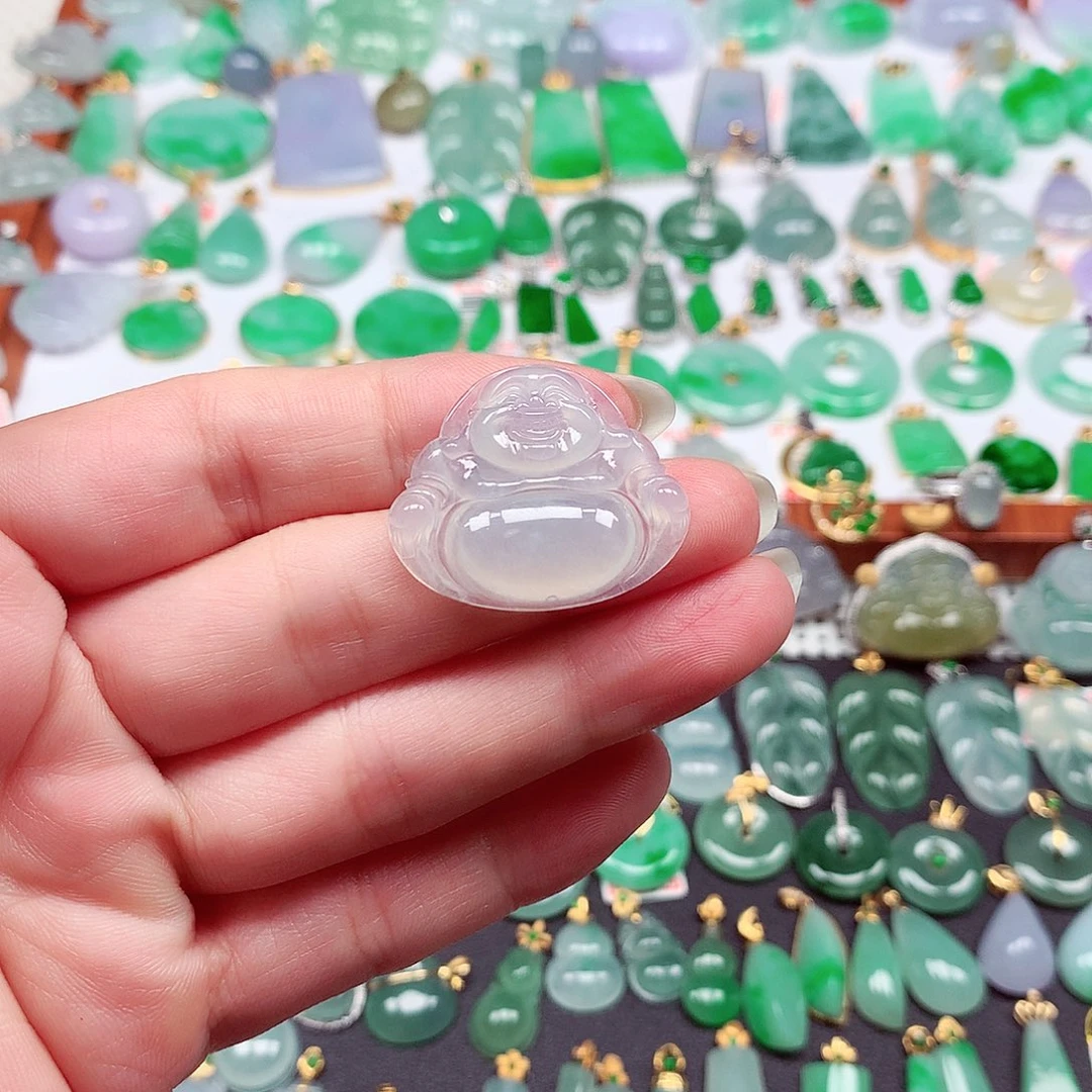 翡翠未镶嵌颈饰天然翡翠A货