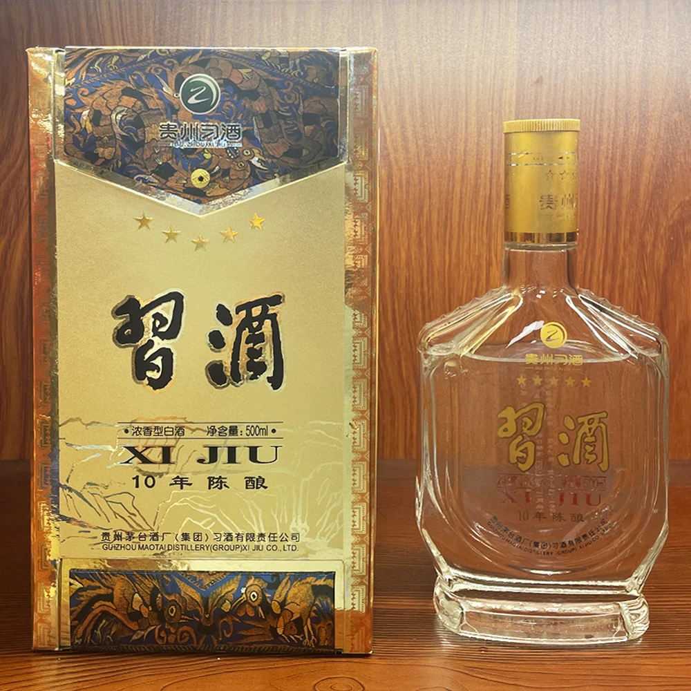习酒2009年/2012年习酒五星十年陈酿浓香型白酒500毫升46度