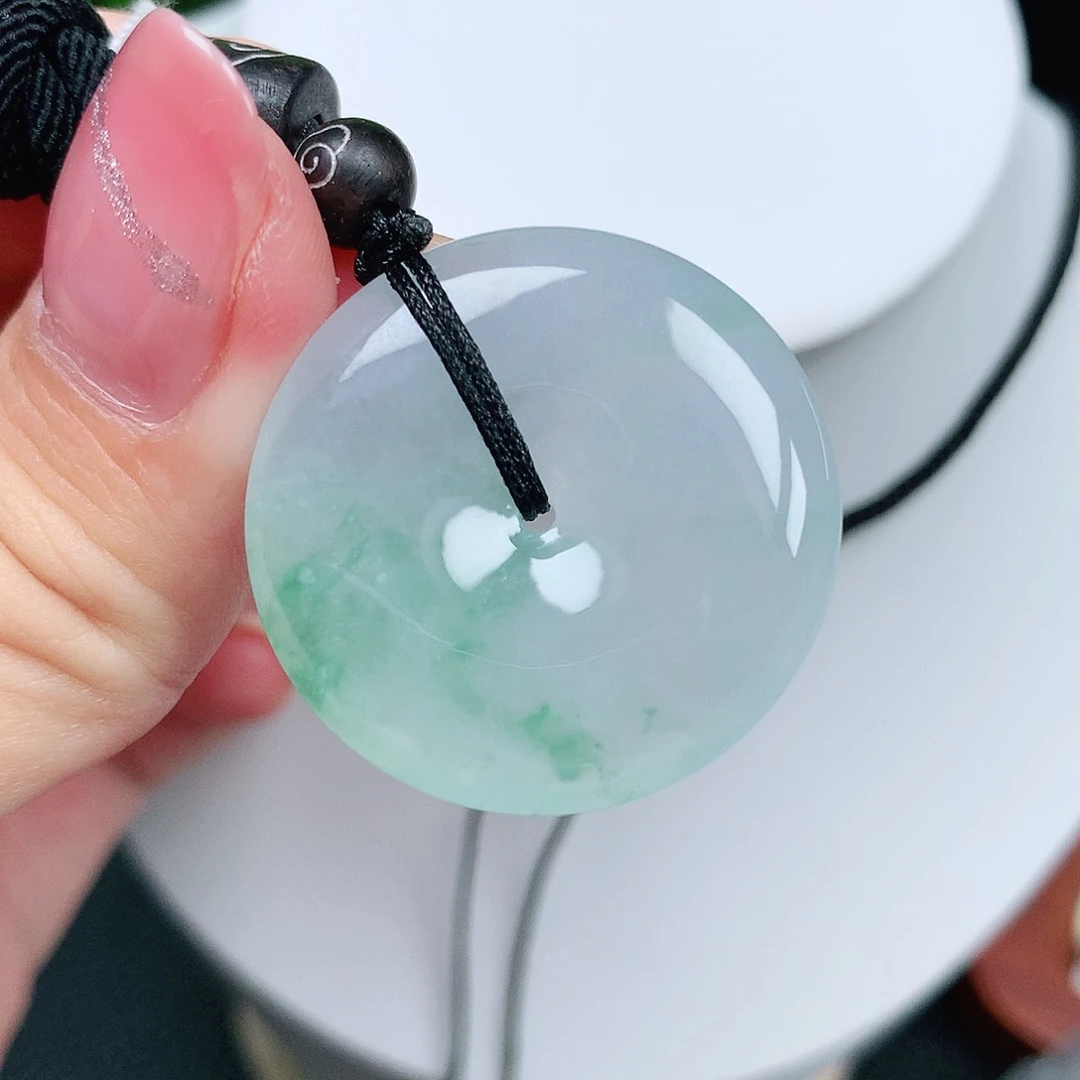 翡翠未镶嵌颈饰平安28-5.6