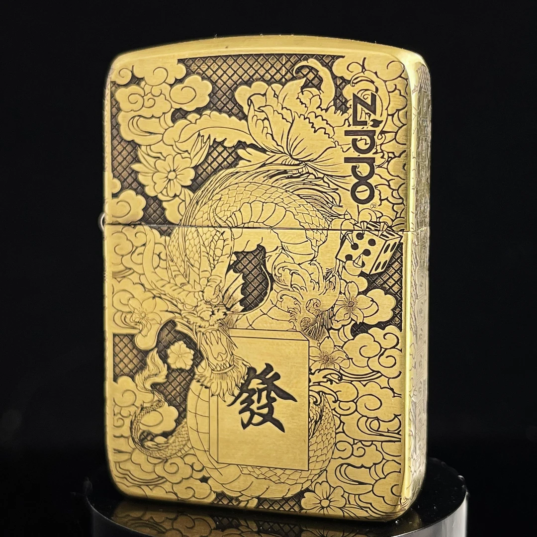 ZIPPO打火机正品1941机型龙凤麻将/送礼收藏【达人专属】