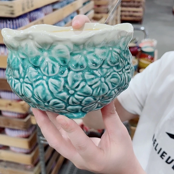 有孔，凑10元包邮陶瓷花盆发货！