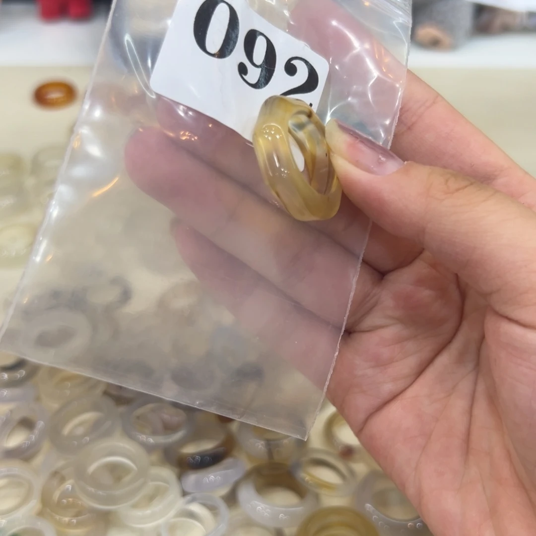 玛瑙/玉髓戒指合金92港17