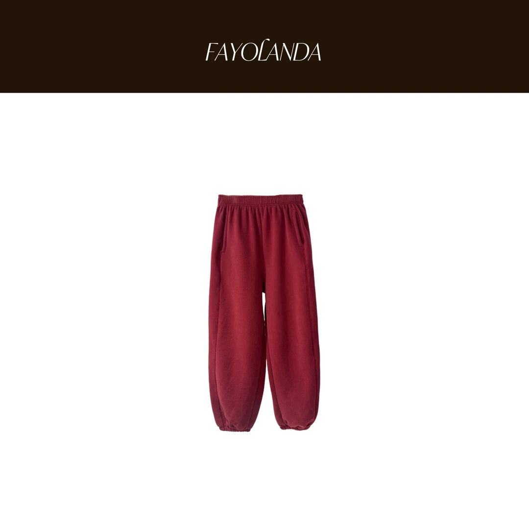 FAY  | 热力十足-加绒收口卫裤（7H7425）