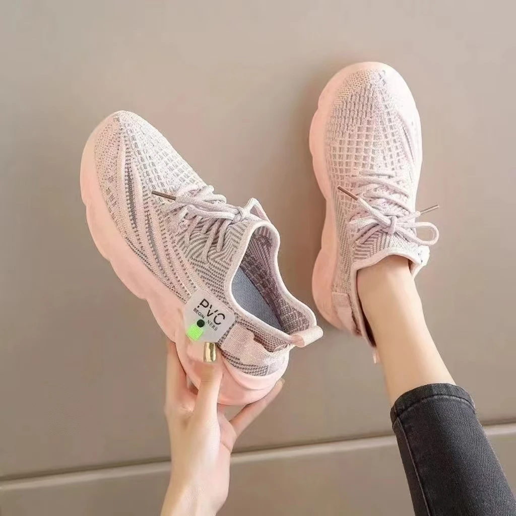 【香港定制款】一脚蹬秋季透气布鞋舒适女鞋软底防滑女跑步鞋运动鞋