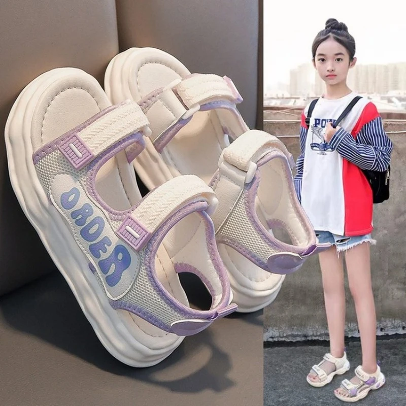 G.DUCK小黄鸭女童凉鞋公主2025新款夏季中大童沙滩鞋女孩运动凉鞋