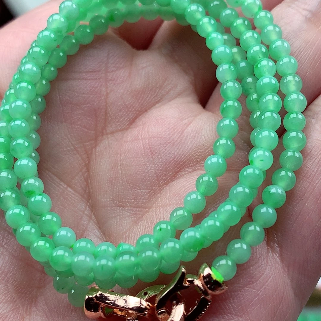 翡翠未镶嵌毛衣链