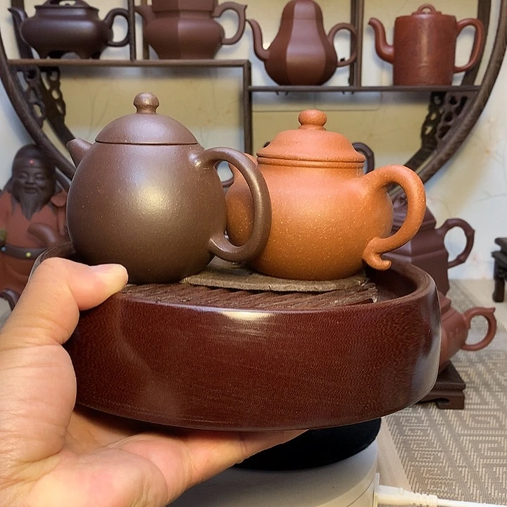任***圆茶壶紫砂原矿紫砂壶