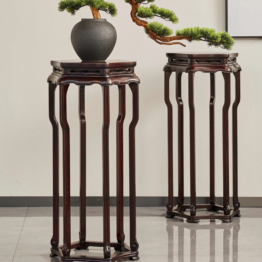 赞比亚紫檀梅花花架【产品名称】梅花花架【规格尺寸】直径42*94