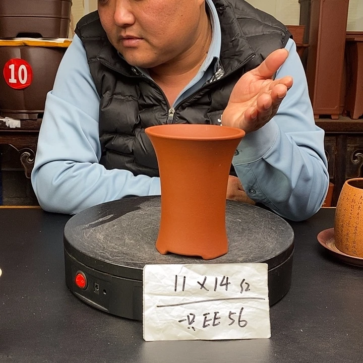 紫砂花盆货号一只EE56