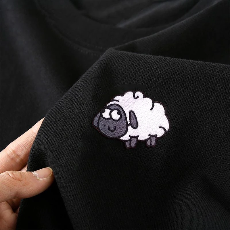 100%纯棉300克重磅短袖t恤休闲宽松男女情侣百搭上衣小众百搭潮流