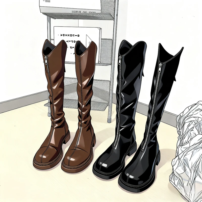 【H00-H99】直播间编码下单时尚百搭长靴女靴骑士靴(偶有微瑕)