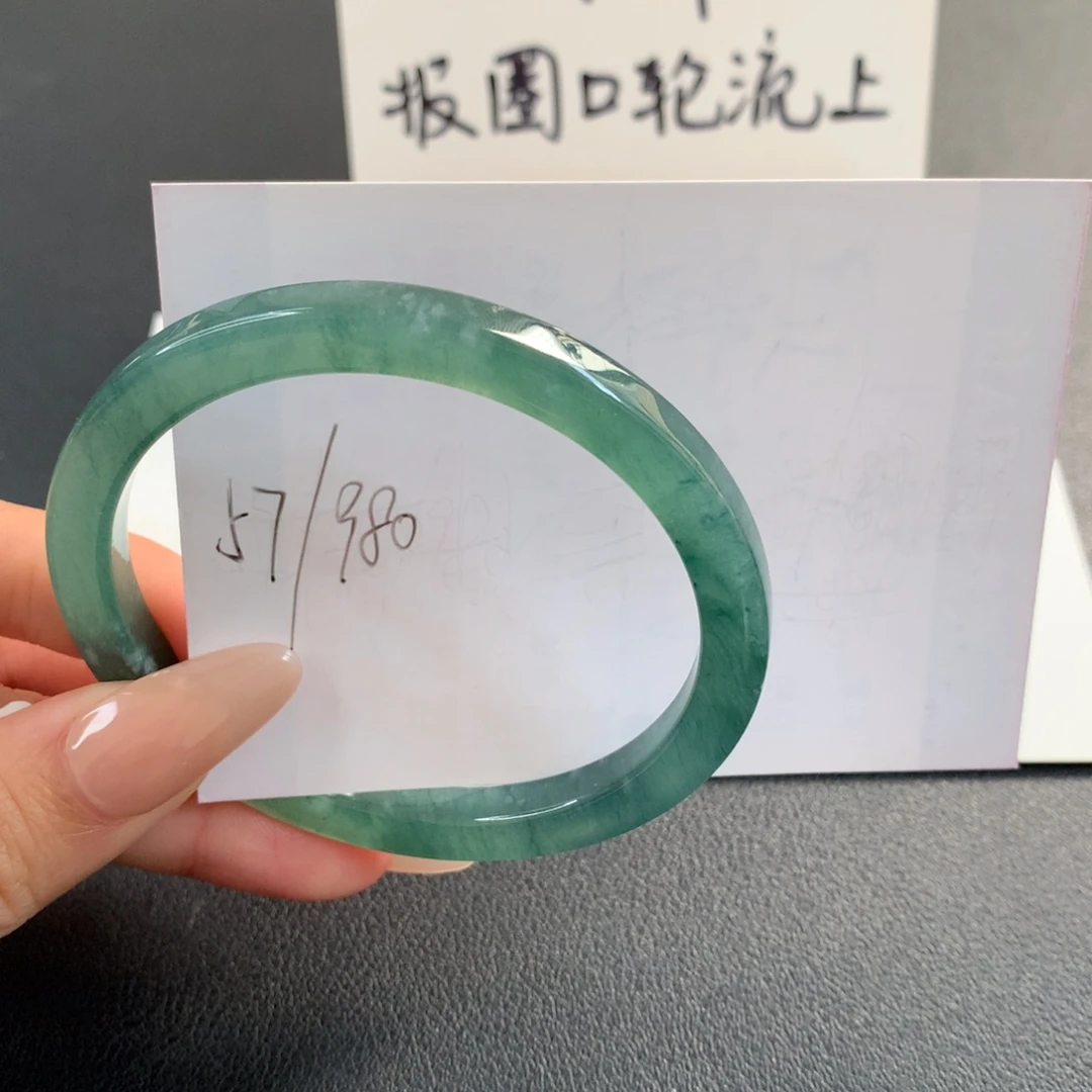 翡翠未镶嵌手镯天然翡翠