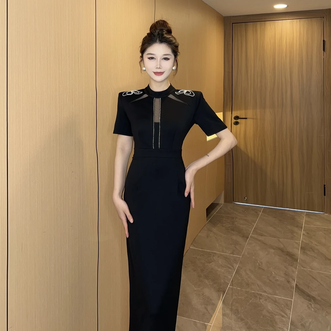 【MD·宵夜】2024夏新款显瘦气质时尚休闲时尚修身女装连衣裙