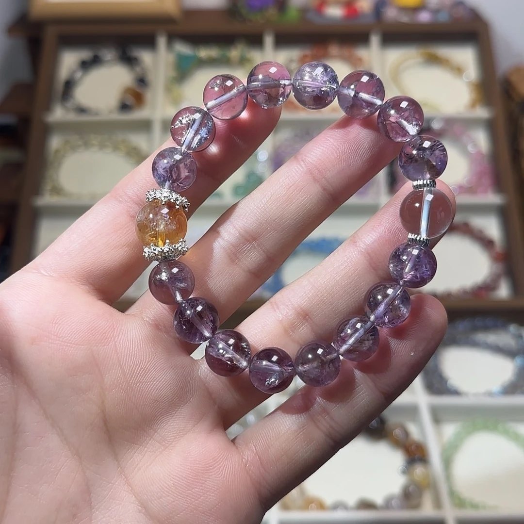 水晶手链未镶嵌紫阿塞