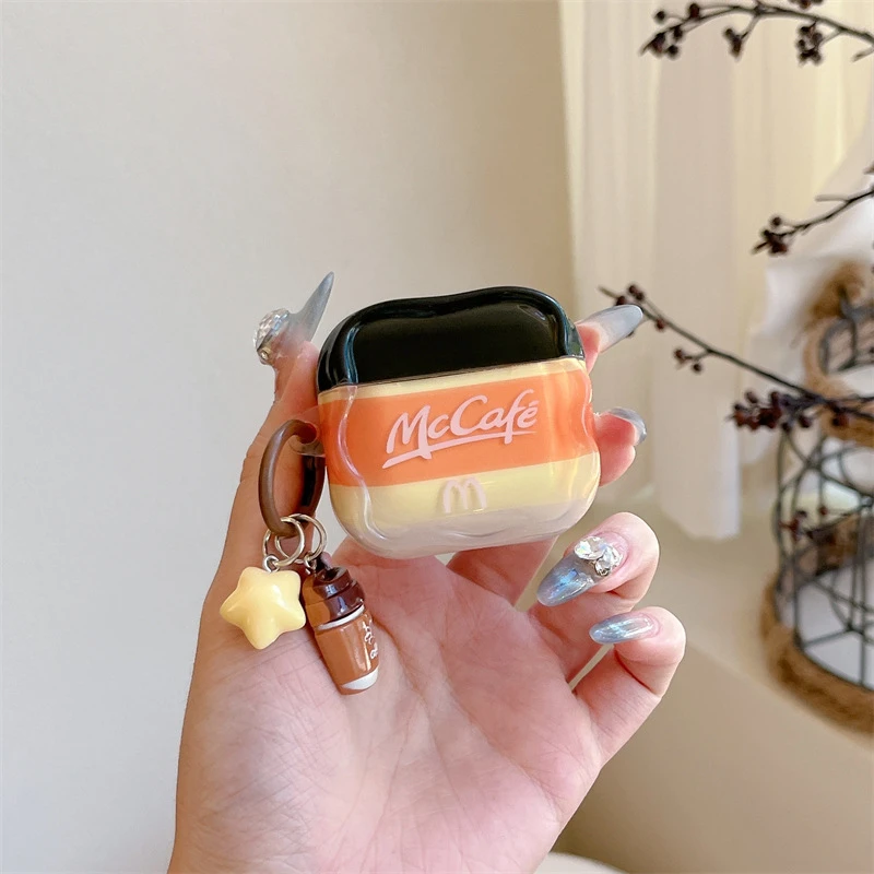 M咖啡杯苹果airpodspro3保护壳airpods4保护套airpodspro2保护壳