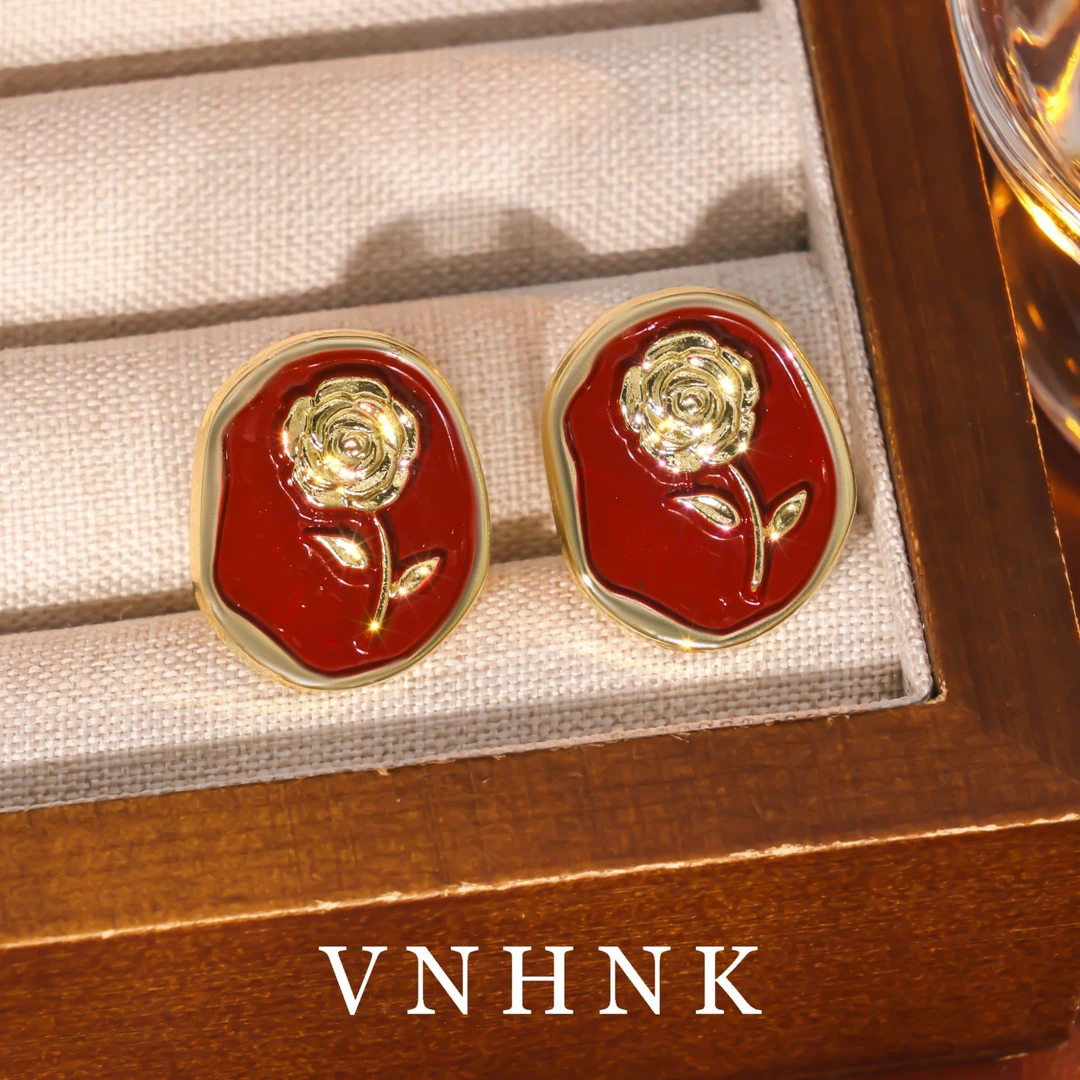 铜合金耳饰 美可儿  F547  金色时尚气质耳环