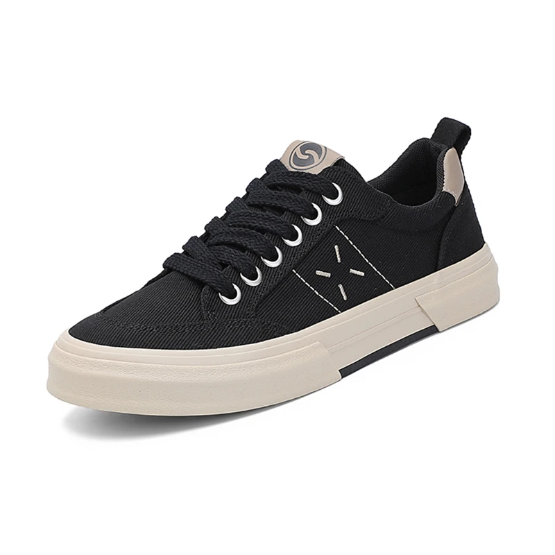 2025秋季透气男鞋低帮休闲布鞋韩版潮流板鞋男士工作鞋小众帆布鞋