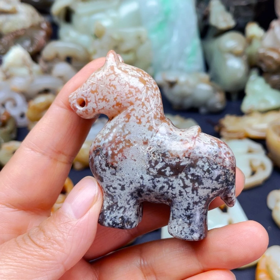 白玉菩提吊坠摆件