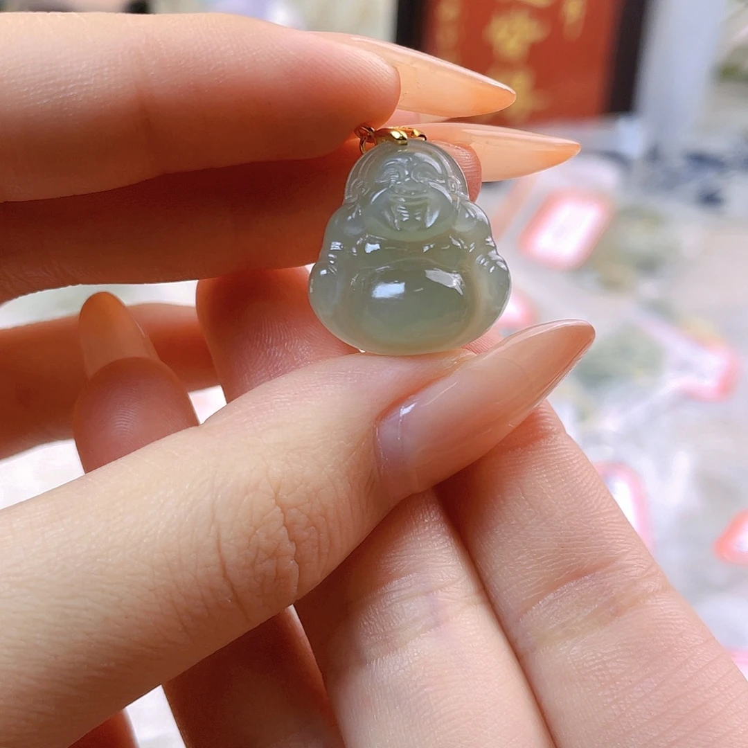 蓝***薇吊坠(赠链)未镶嵌和田玉