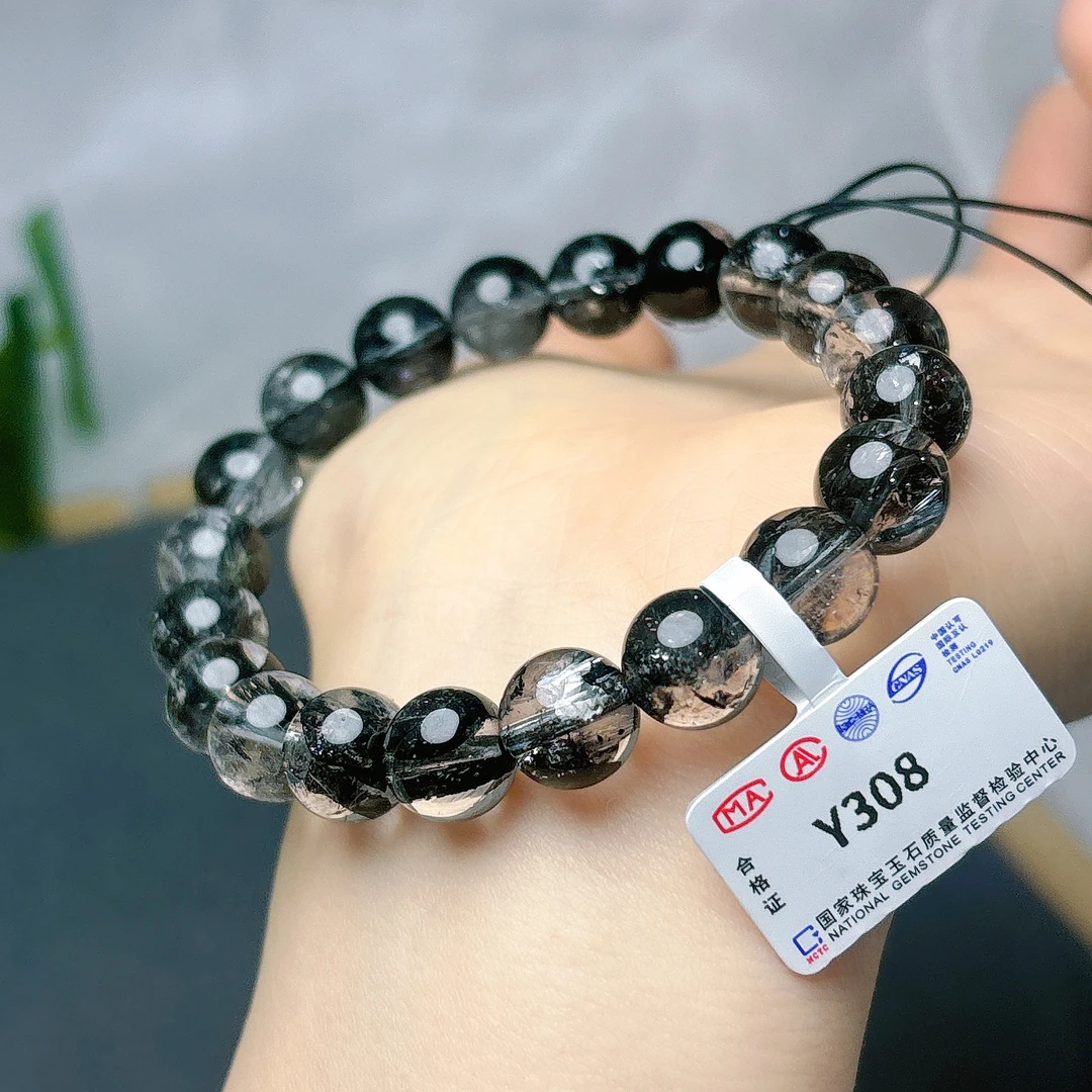 天然水晶闪灵钻手串-Y308