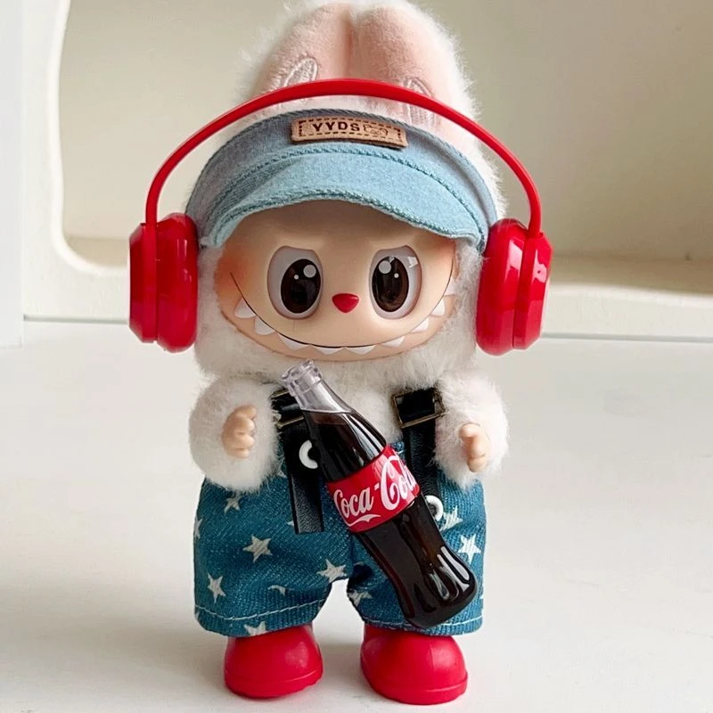 labubu可乐娃衣不拆可乐因子拉布布衣服搪胶公仔着替配饰