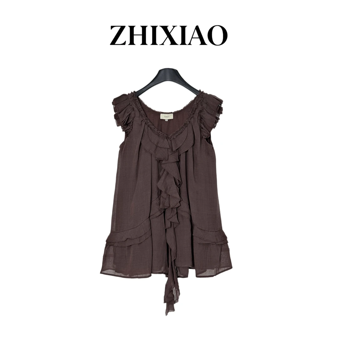 【ZHIXIAO】夏季新款：设计款无袖上衣585343