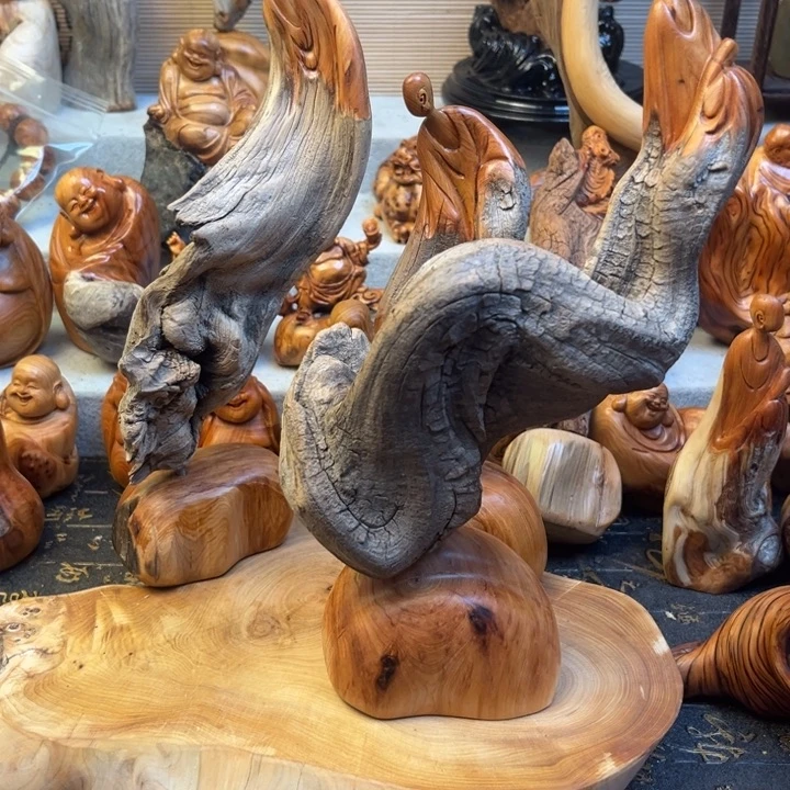 立***学柏木太行崖柏手工雕刻