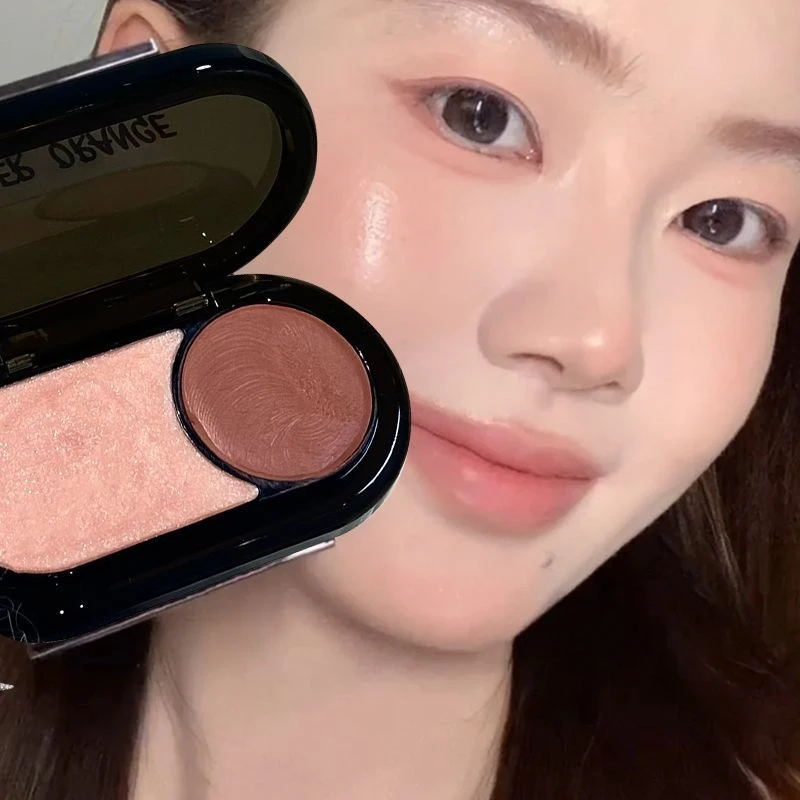 气血水光感!夏日减负水门又开大!双色多用膏腮红盘晒红唇膏修容女