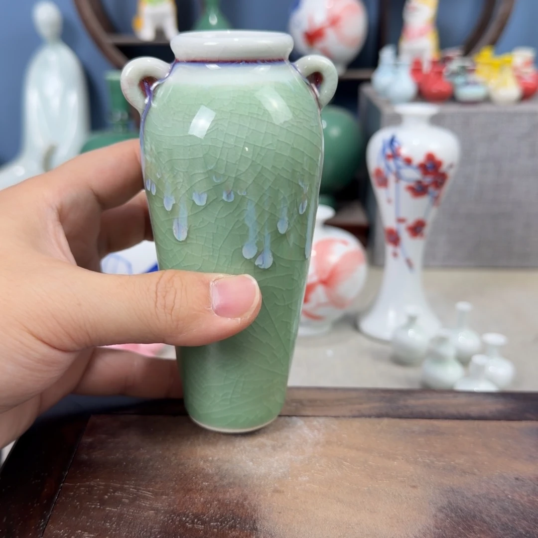 陶瓷手工小花器摆件