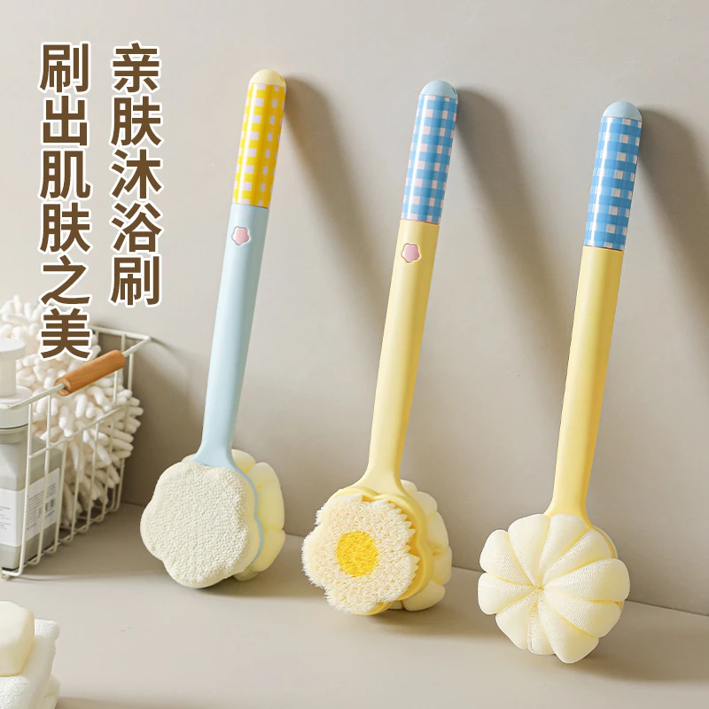 三合一洗澡沐浴刷搓背不求人去角质死皮磨脚石软毛搓澡刷起泡浴刷