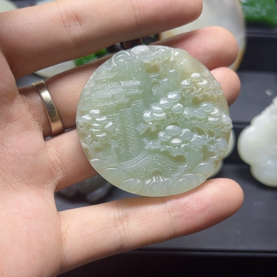 和田玉未镶嵌颈饰和田玉