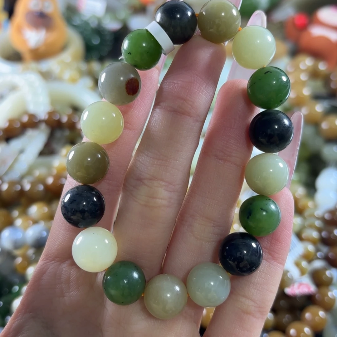 和田玉未镶嵌手链136