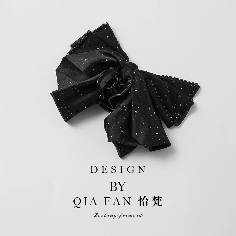 高级感马尾夹头饰防塌女2025新款蝴蝶结发夹后脑勺抓夹头花夹子