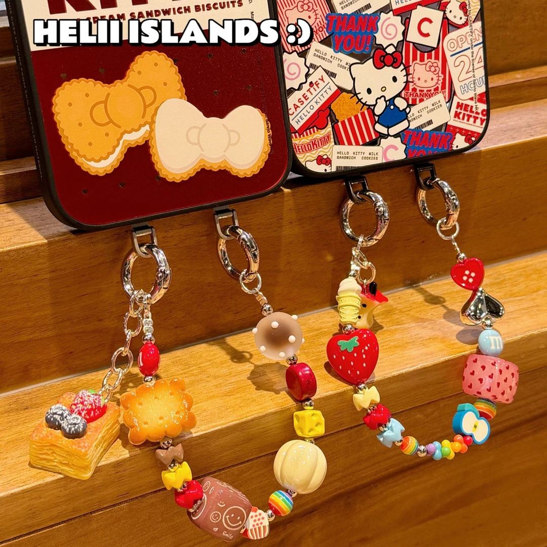 【kitty的下午茶】赫俐群岛 手工串珠 手机链/手机壳挂件/可爱挂件