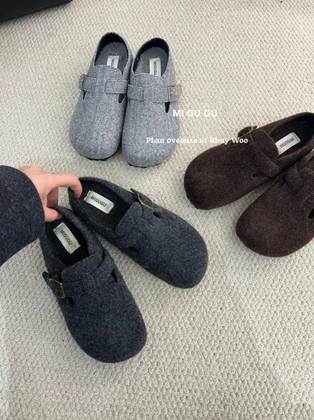 秋冬新款复古勃肯鞋女内增高3.5cm百搭鞋1633-32