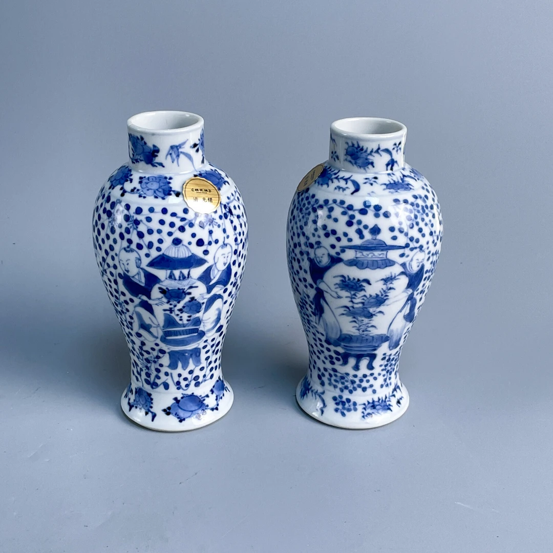 M25GQ008886 - 晚清青花和合二仙瓶