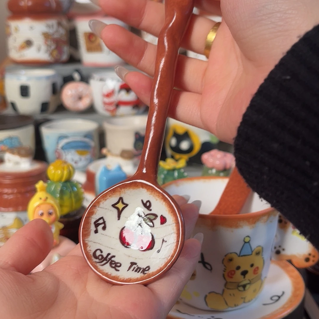 景德镇陶瓷可爱手绘杯