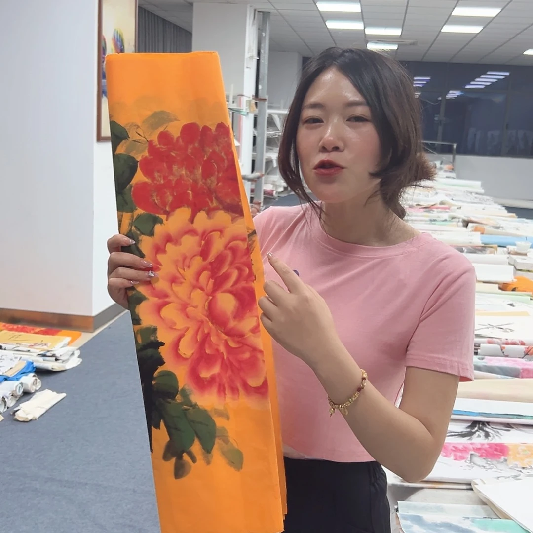 国画国画作品纯手工绘制