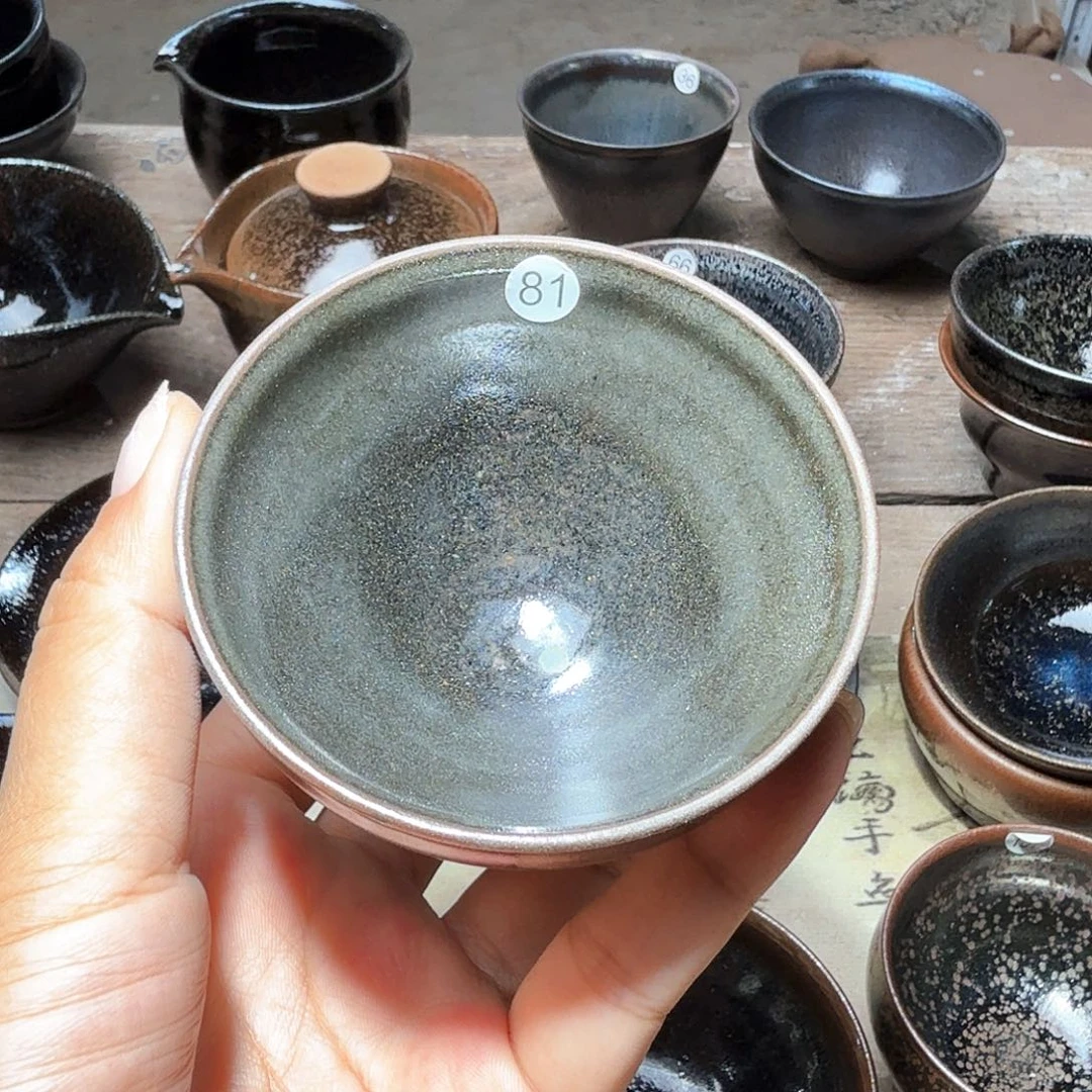 茶盏义兴龙窑建盏81微瑕