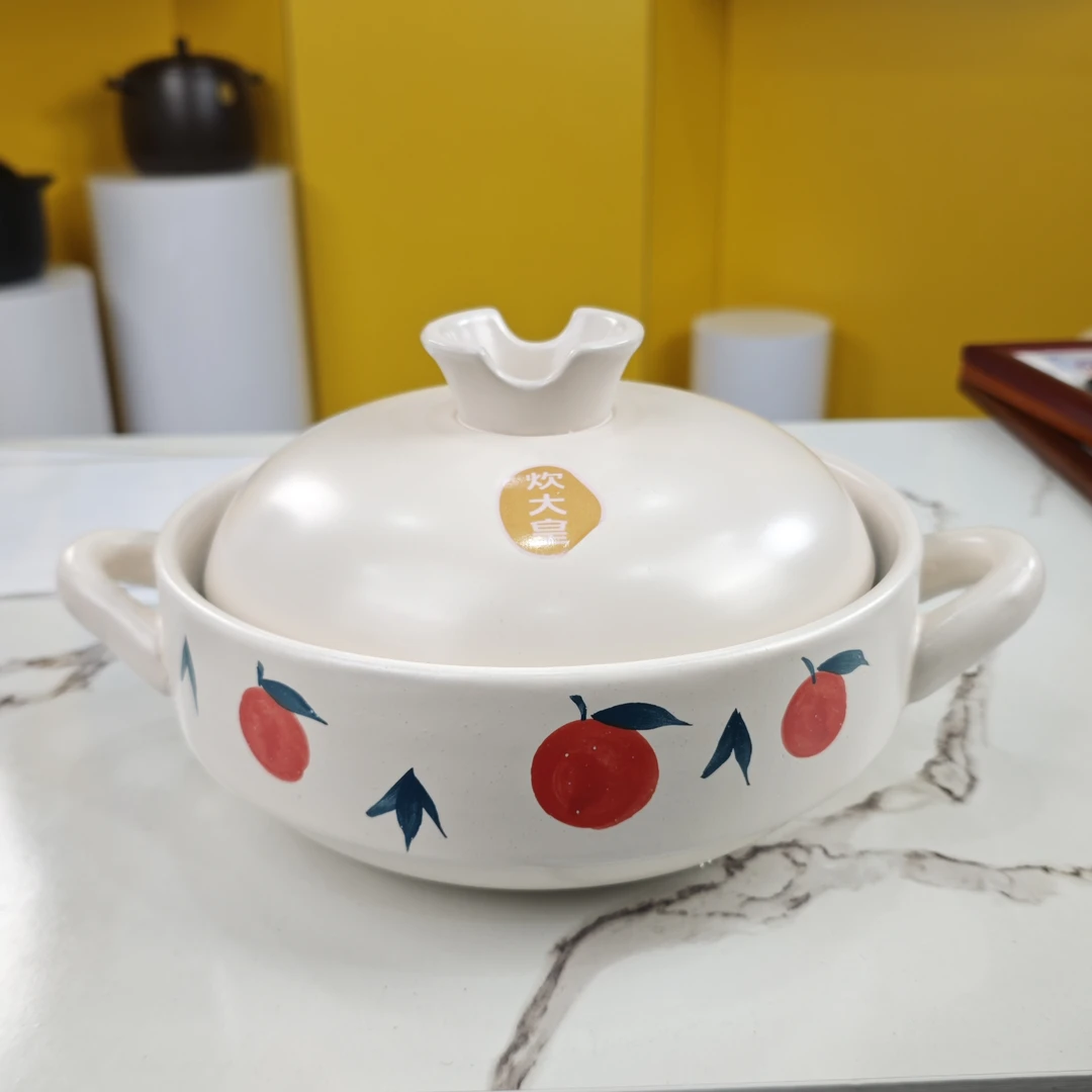 炊大皇正品3.5L食品级砂锅耐高温干烧燃气灶煲仔饭炖汤陶土砂锅