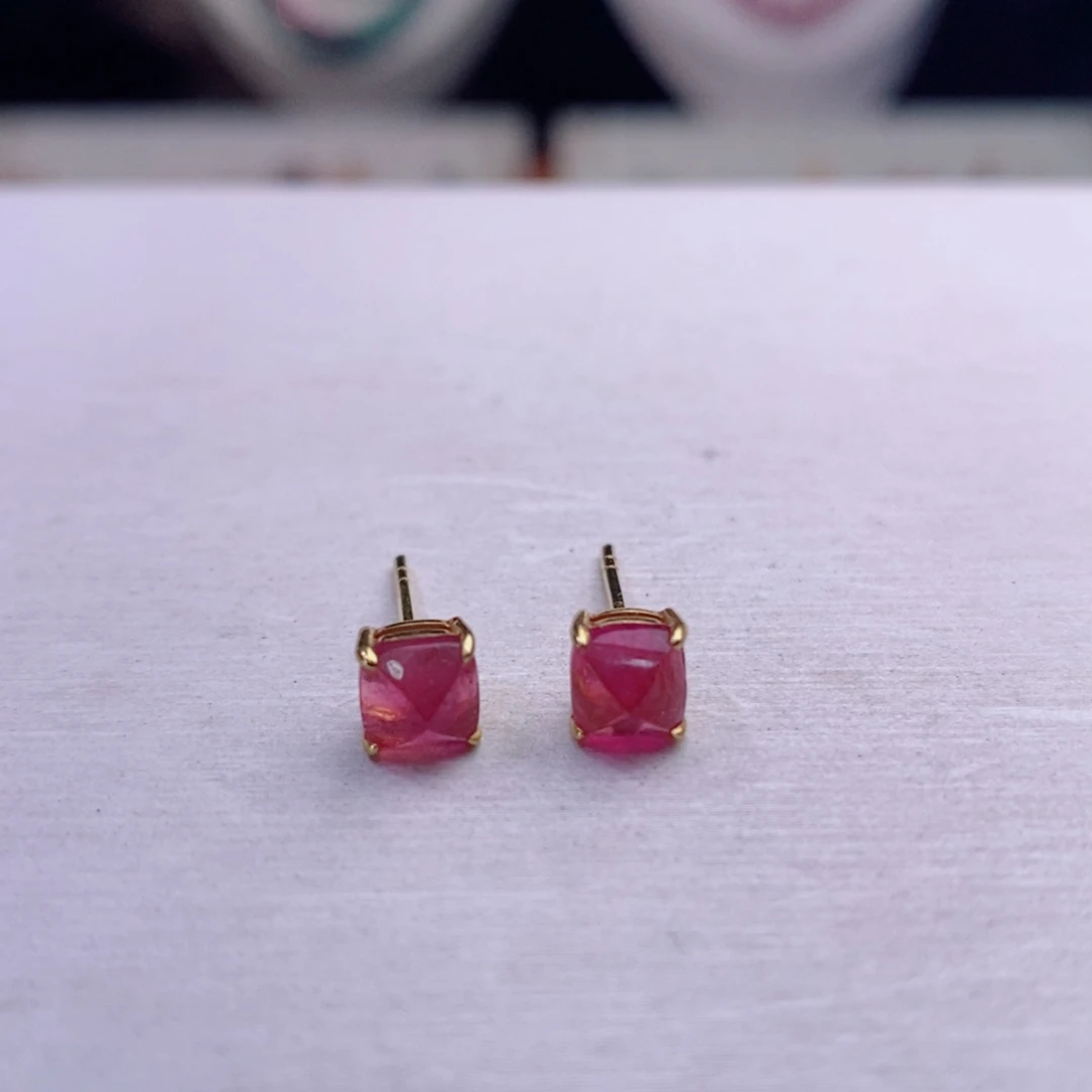 18K金镶嵌耳饰碧玺碧玺A耳饰