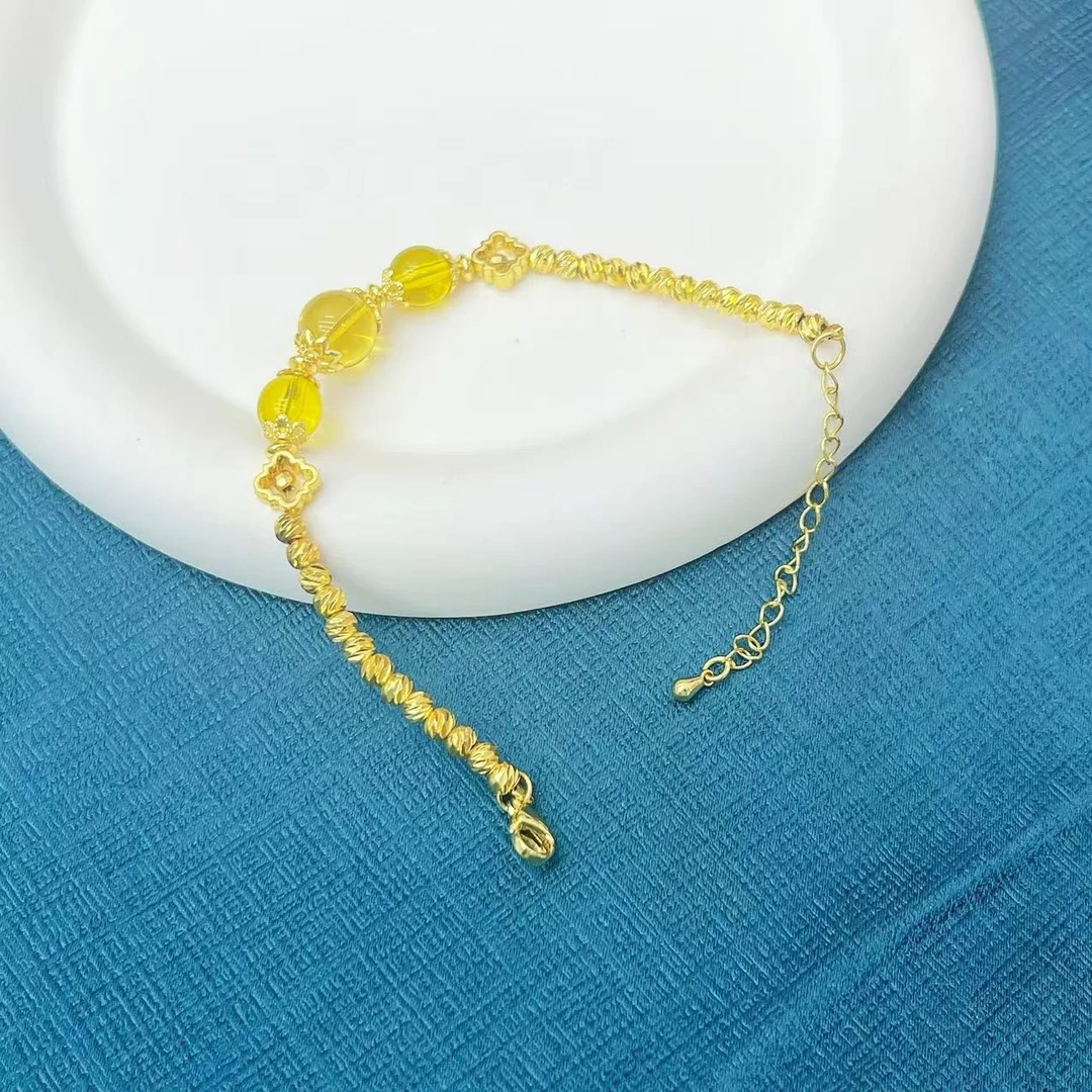 【安总专属】高端珠宝卡10MM单珠净水蓝珀天空蓝手链（标配证书）Y19