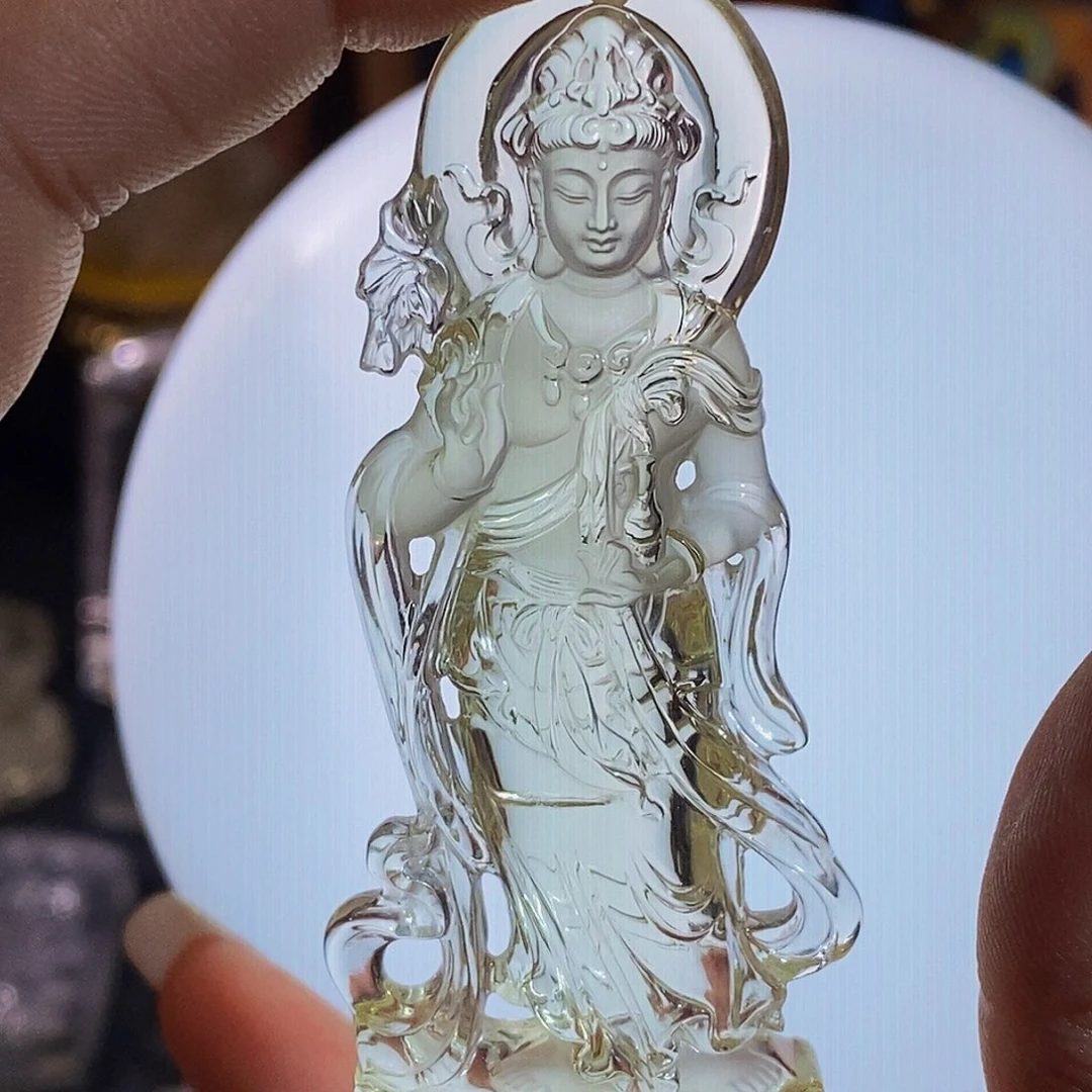 半***闲颈饰水晶未镶嵌吊坠