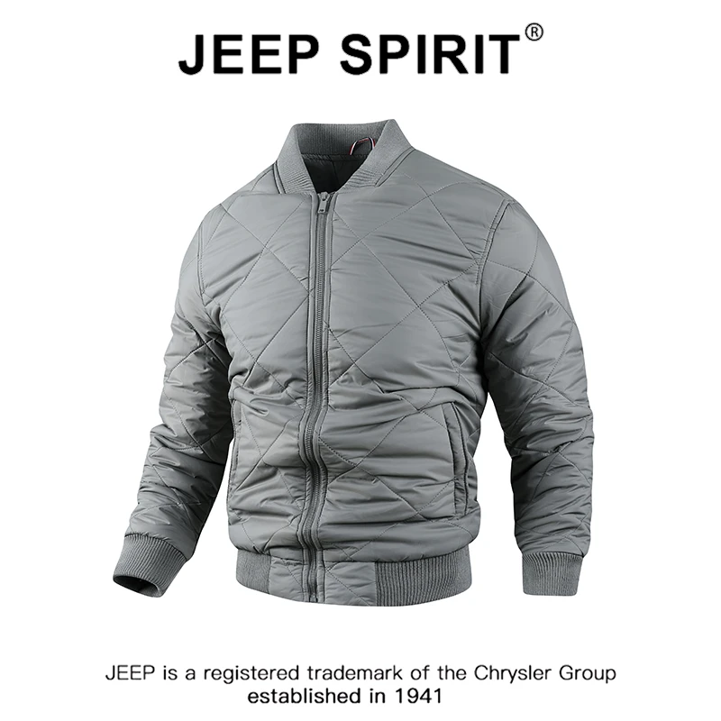 JEEPSPIRIT吉普美式潮流飞行夹克男加厚冬季防寒保暖棉衣外套