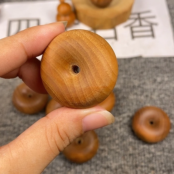 手串/手链檀香木老山檀香厚的平安扣微瑕疵