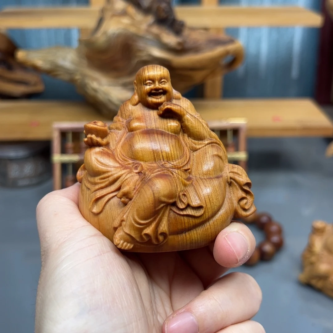 柏木崖柏木摆件手把件，19
