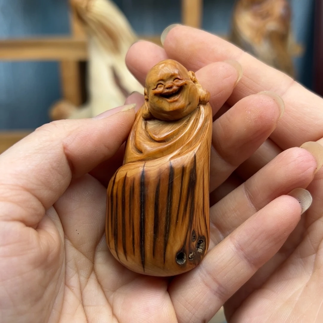 柏木崖柏木摆件手把件90