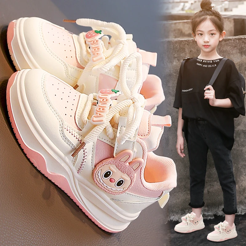 奥特曼童鞋女童小白鞋2025新款秋季儿童软底女孩运动板鞋爆款