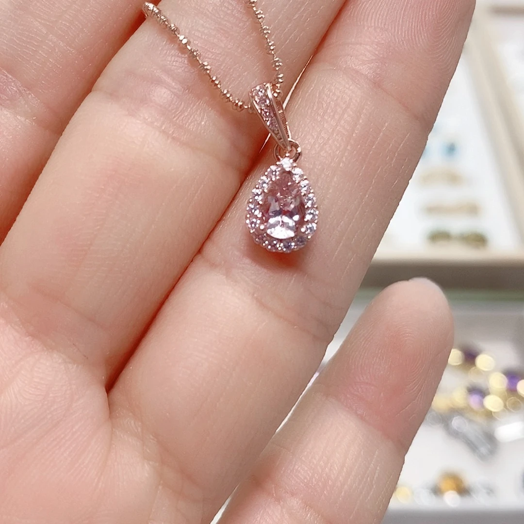 颈饰绿柱石银S925镶嵌豫81